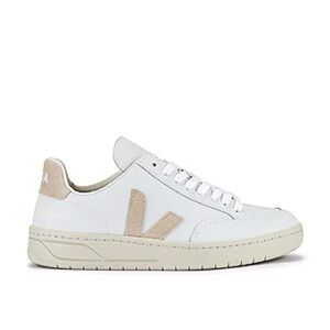 Veja Women's White and Beige Sneakers V12